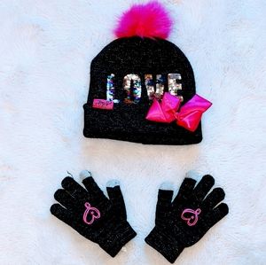 Jojo Siwa hat & glove set